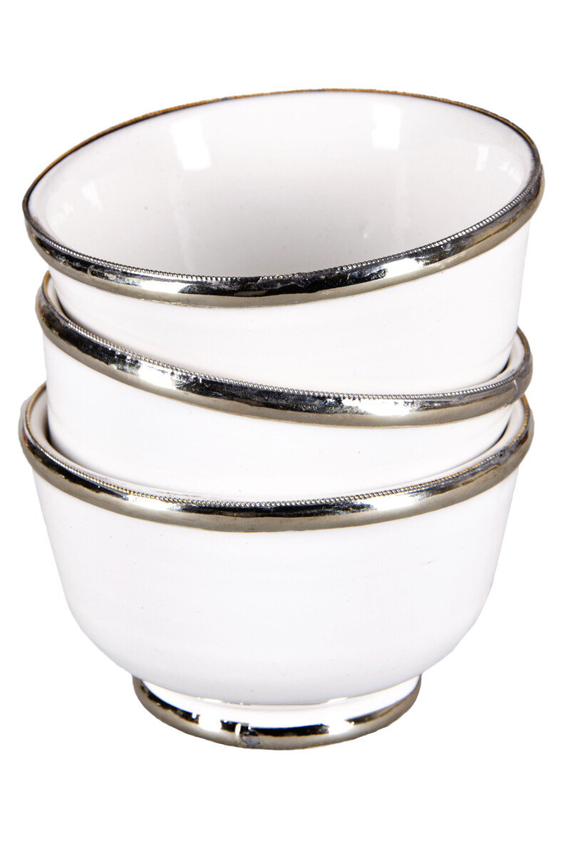 Lot de 3 coupes orientales, coupe à sauce Cariba blan