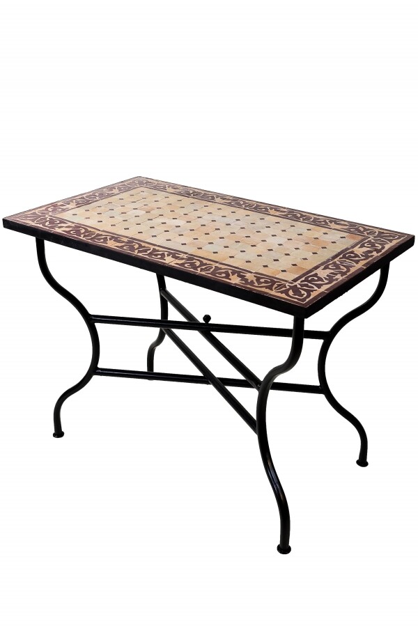 Table en mosa&iuml;que marocaine F&egrave;s,...