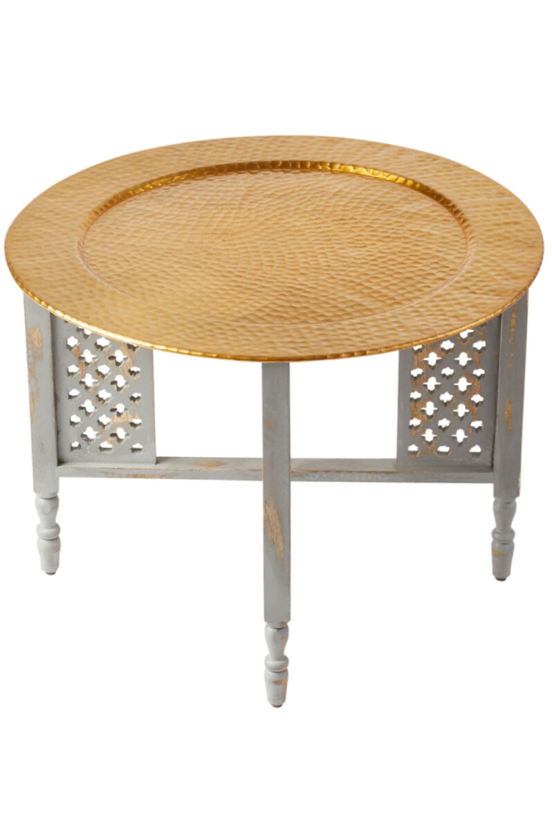 Table basse orientale Hania, doré box