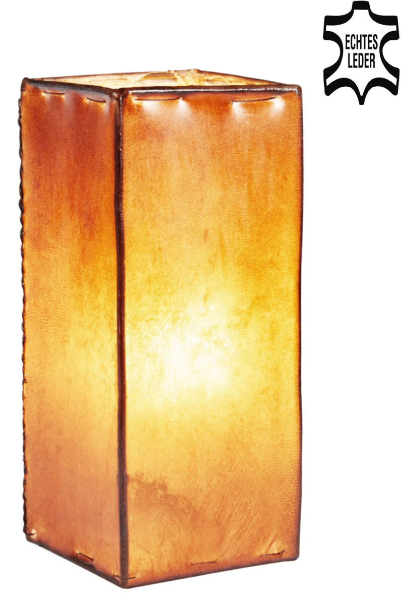 Lampe de chevet en cuir, lampe de table, box