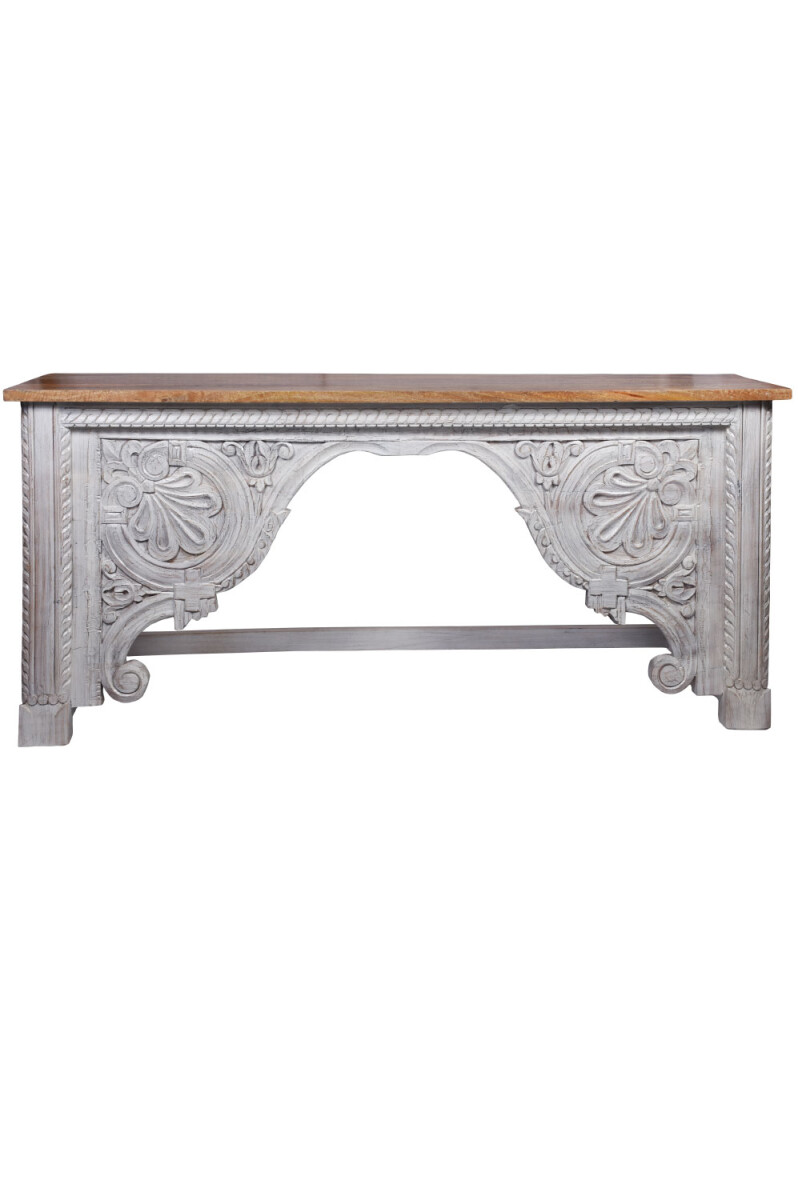 Buffet console oriental en bois Galib 19 box