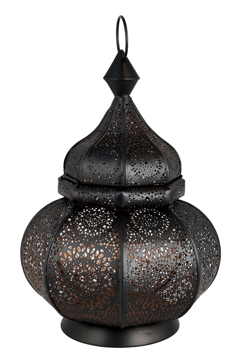 Lanterne indienne Lamis noire | M&eacute box