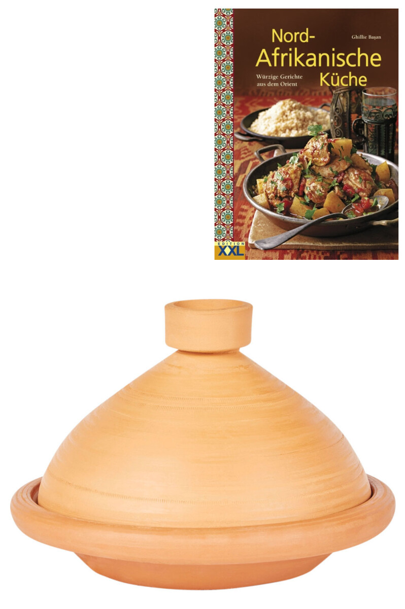 Lot de 2 tajines ORIGINAL Touareg Ø 31 cm + livre de 