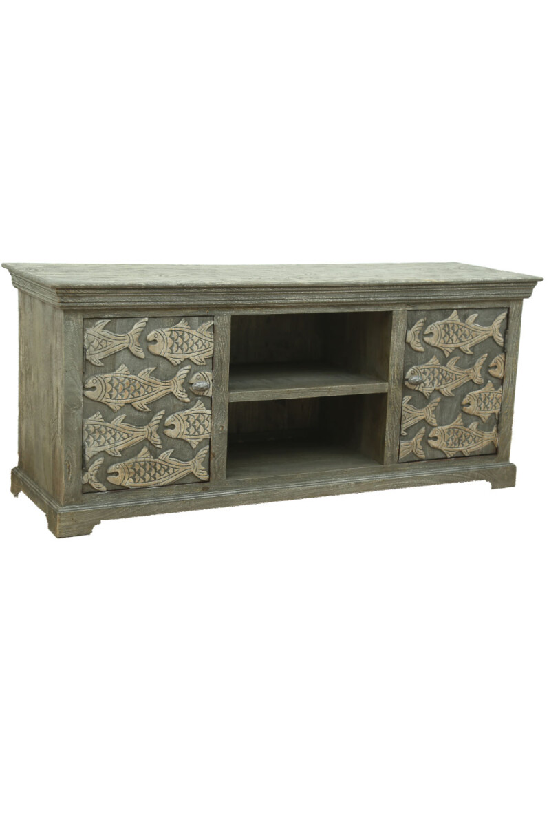 Meuble TV Nord Design en bois massif Sha box