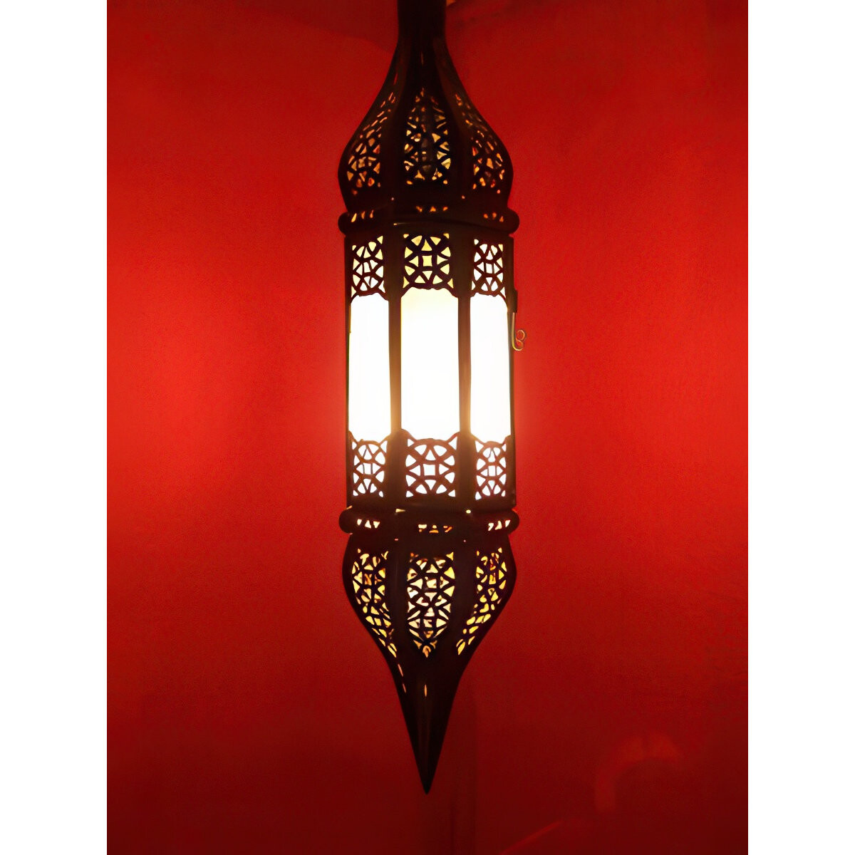 Lampe de plafond orientale Rihana blanche