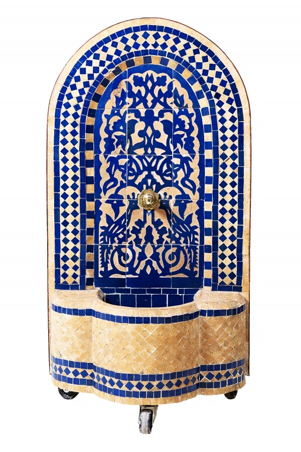Fontaine de jardin marocaine en mosa&ium box