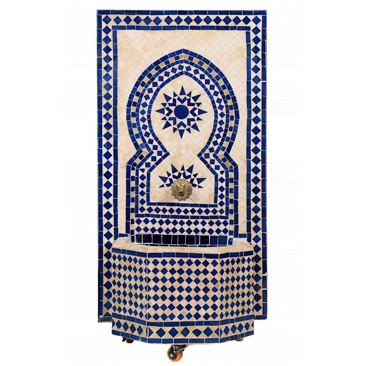 Fontaine de jardin marocaine en mosaïque 110 cm | Fonta