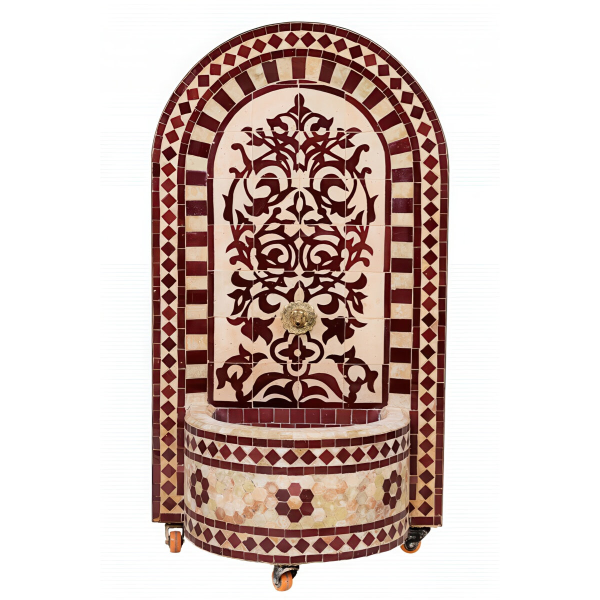 Fontaine de jardin marocaine en mosaïque 120 cm | Fonta