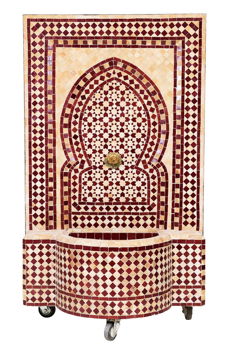 Fontaine de jardin marocaine en mosaïque 135 cm | Fonta