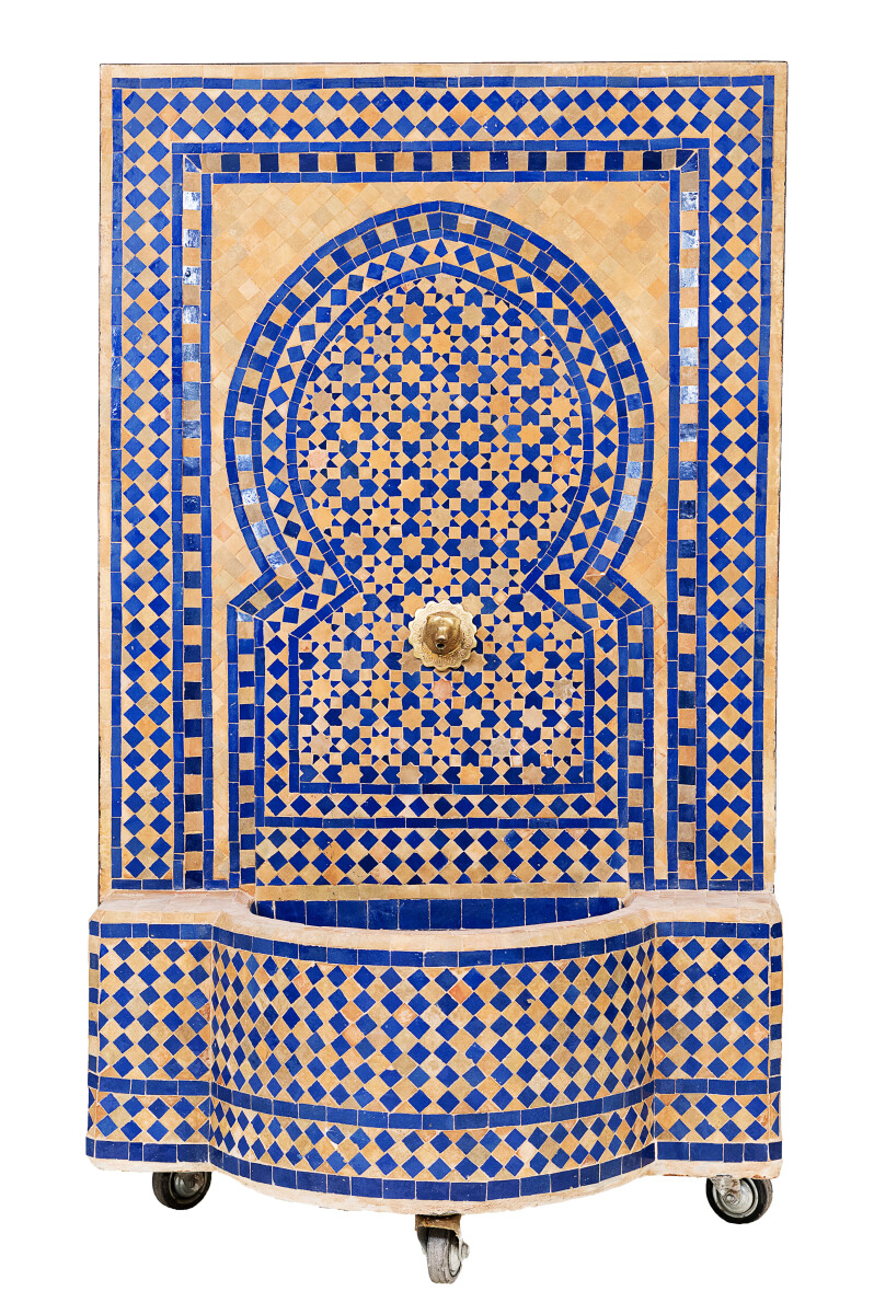 Fontaine de jardin marocaine en mosaïque 135 cm | Fonta
