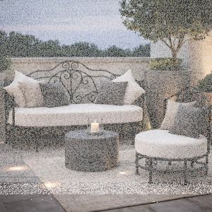 Fauteuil de jardin en fer « Andalous » L 60...