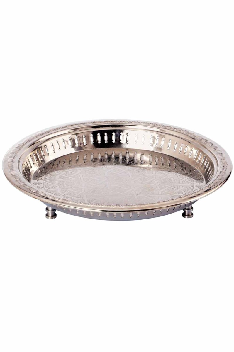 Plateau oriental Juman 40 cm, argent&eac box