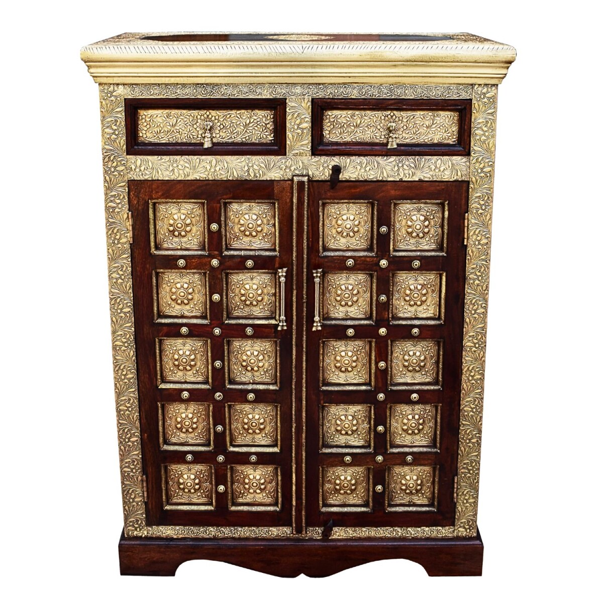 Commode orientale en bois massif Mahavir box