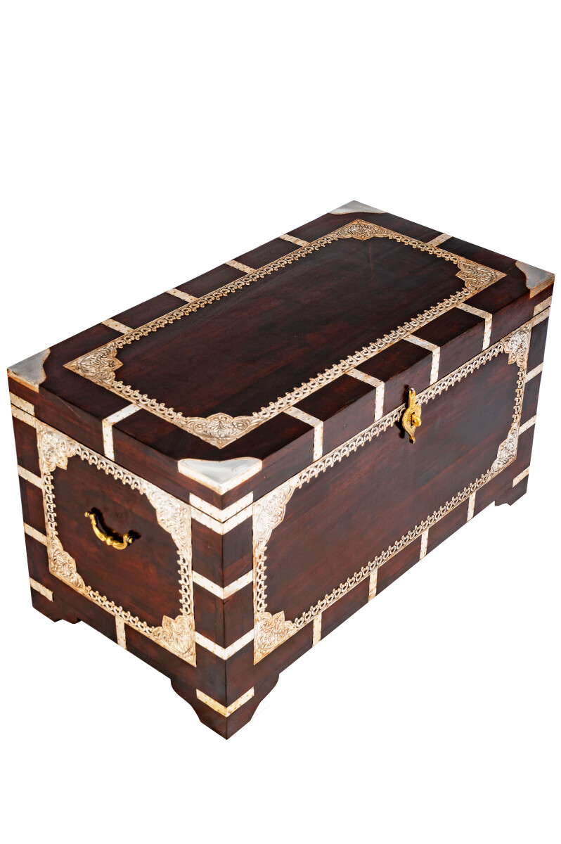 Table-coffre indienne Vimalaa - 80 cm box