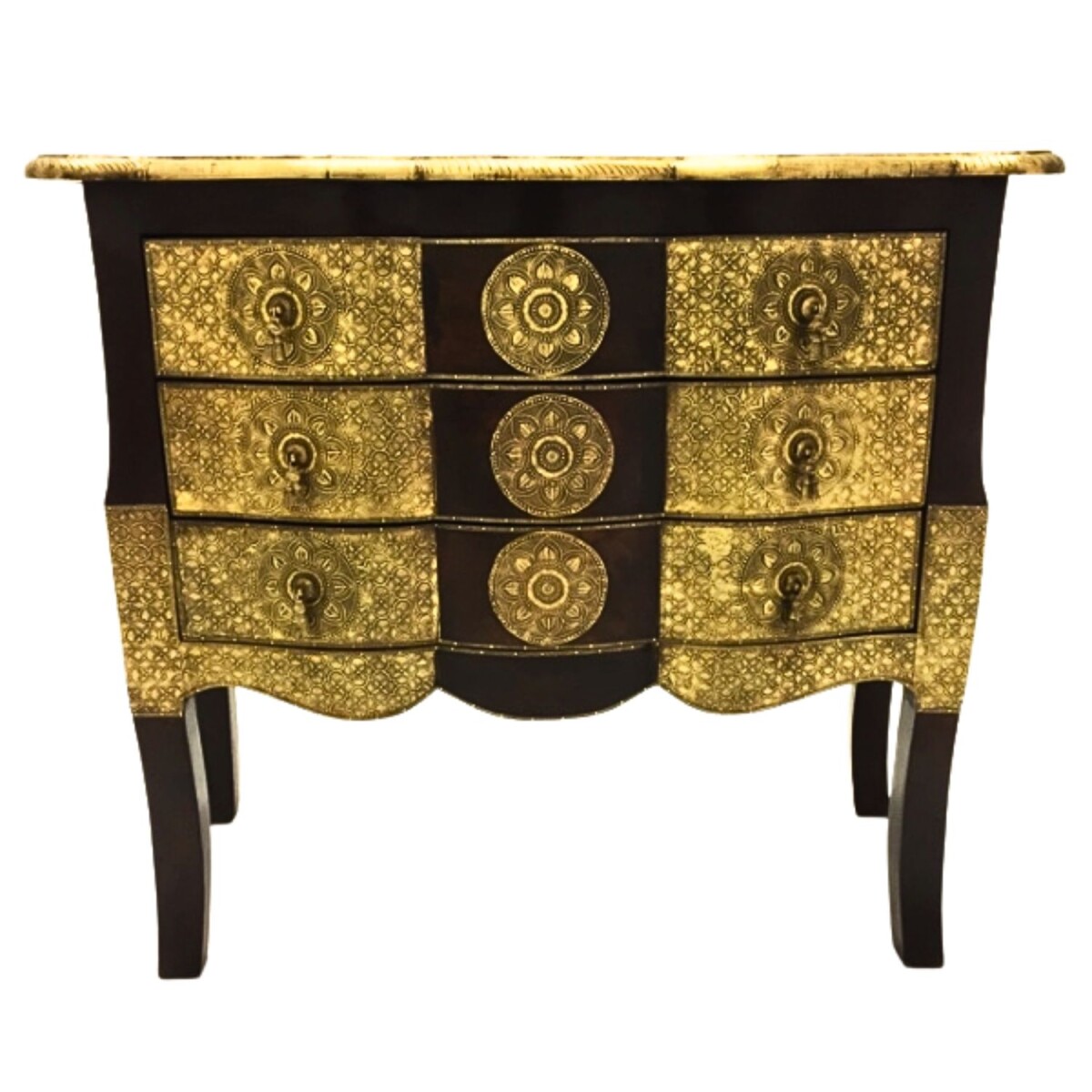 Commode orientale en bois massif Durga 7 box