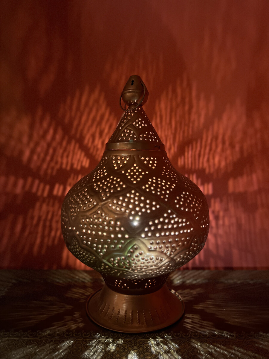 Lampe de table orientale Zumurrud en m&e box
