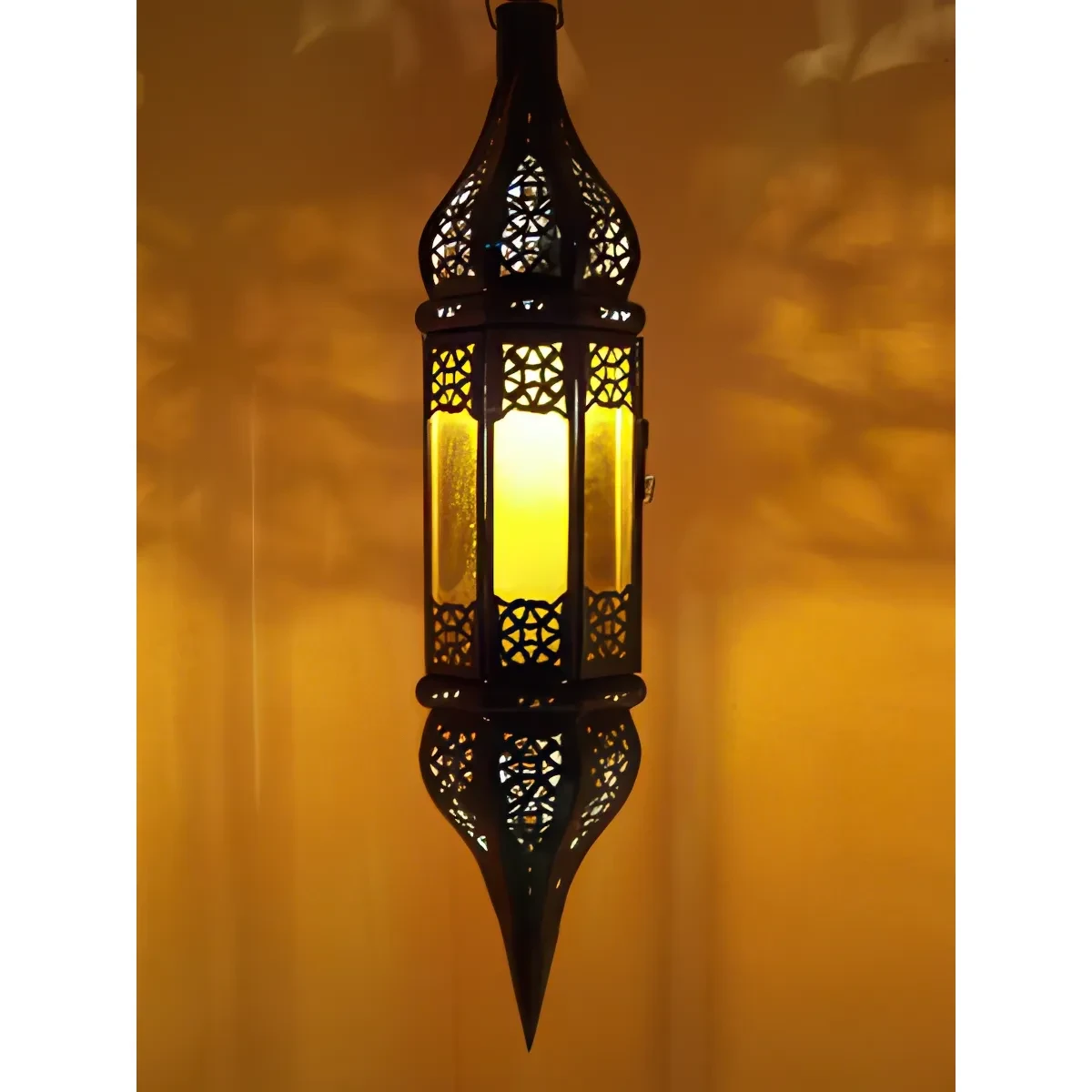 Lampe de plafond de style mauresque Rihana Orange