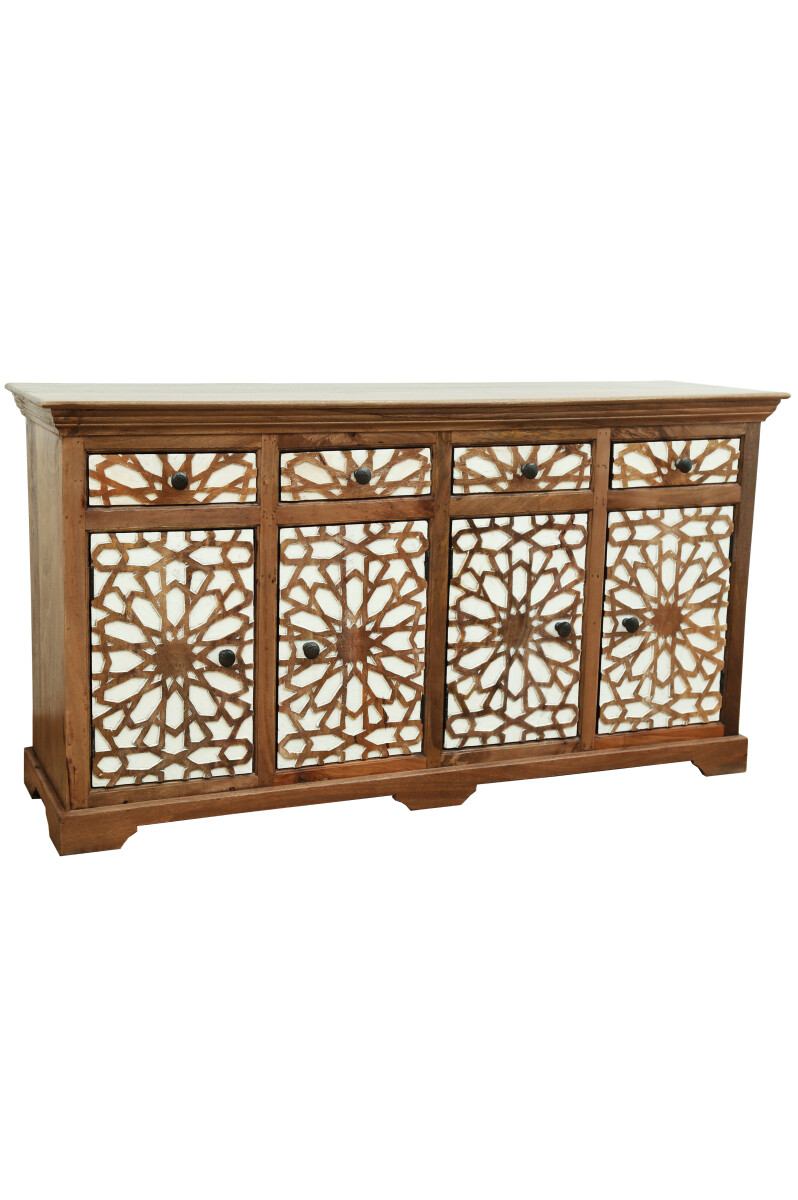 Buffet marocain en bois massif Rabat - 1 box