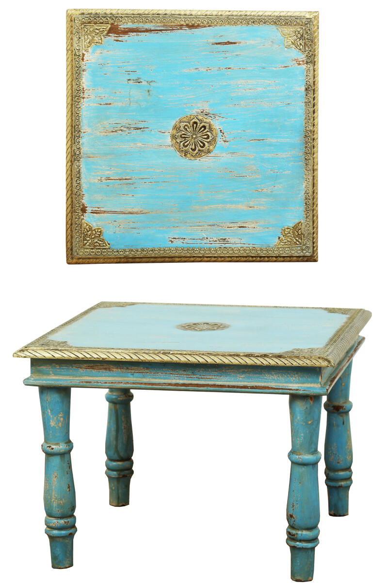 Table dappoint vintage en bois Anjay Ble box