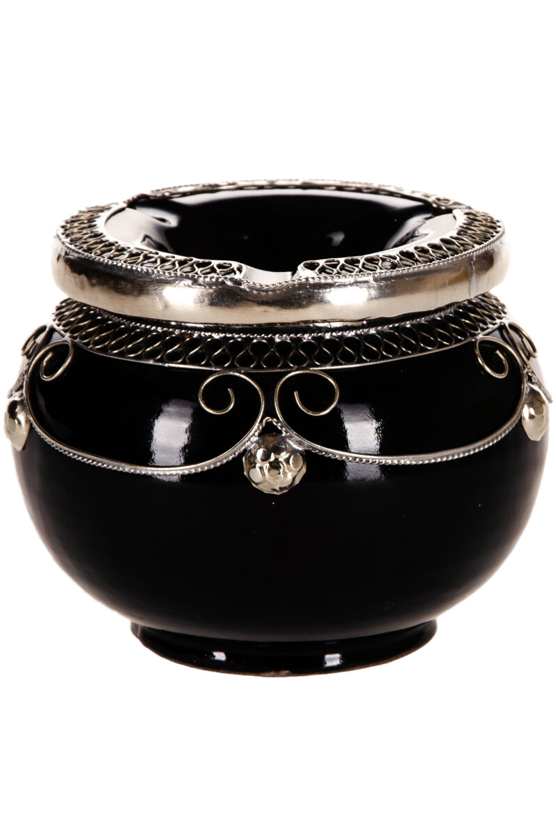 Cendrier marocain Miranda - Noir