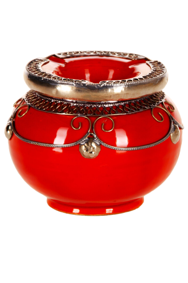 Cendrier marocain Miranda - Rouge