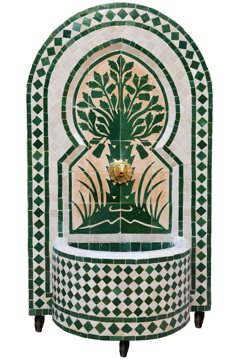 Fontaine de jardin marocaine en mosaïque 100 cm | Mod&e