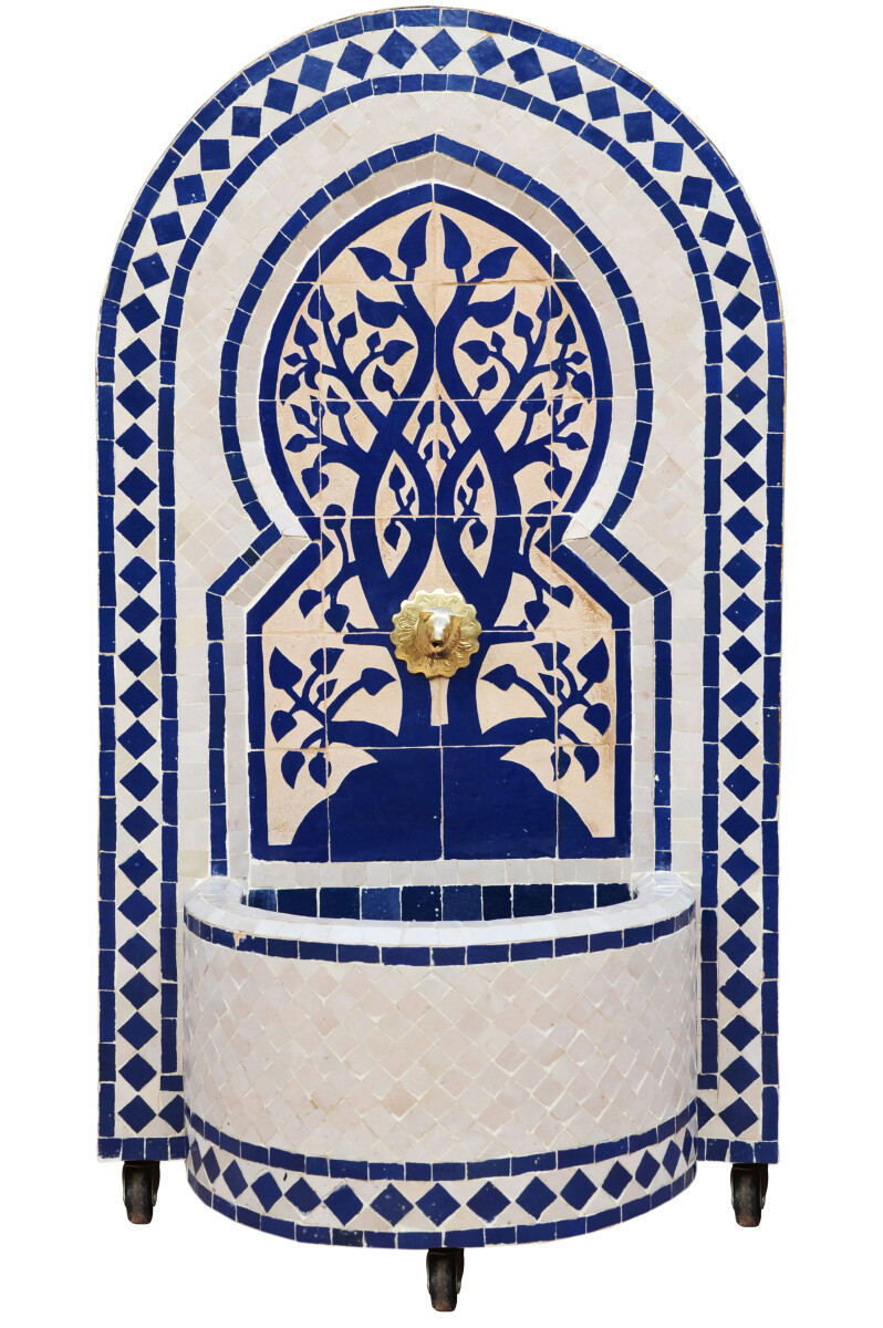 Fontaine de jardin marocaine en mosa&ium box