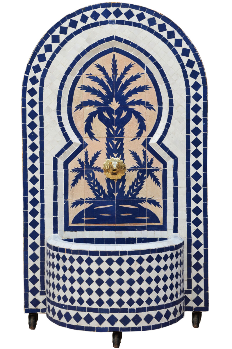 Fontaine de jardin marocaine en mosa&ium box