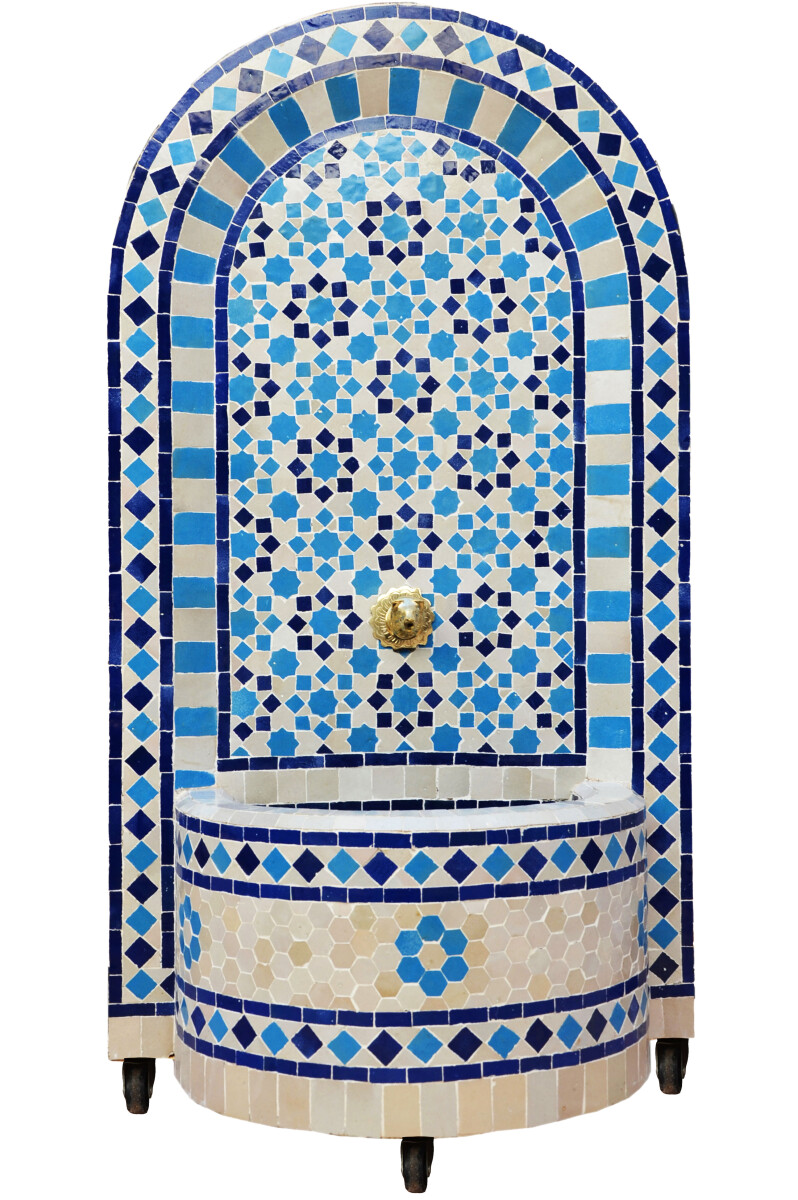 Fontaine de jardin marocaine en mosaïque 115 cm | Mod&e