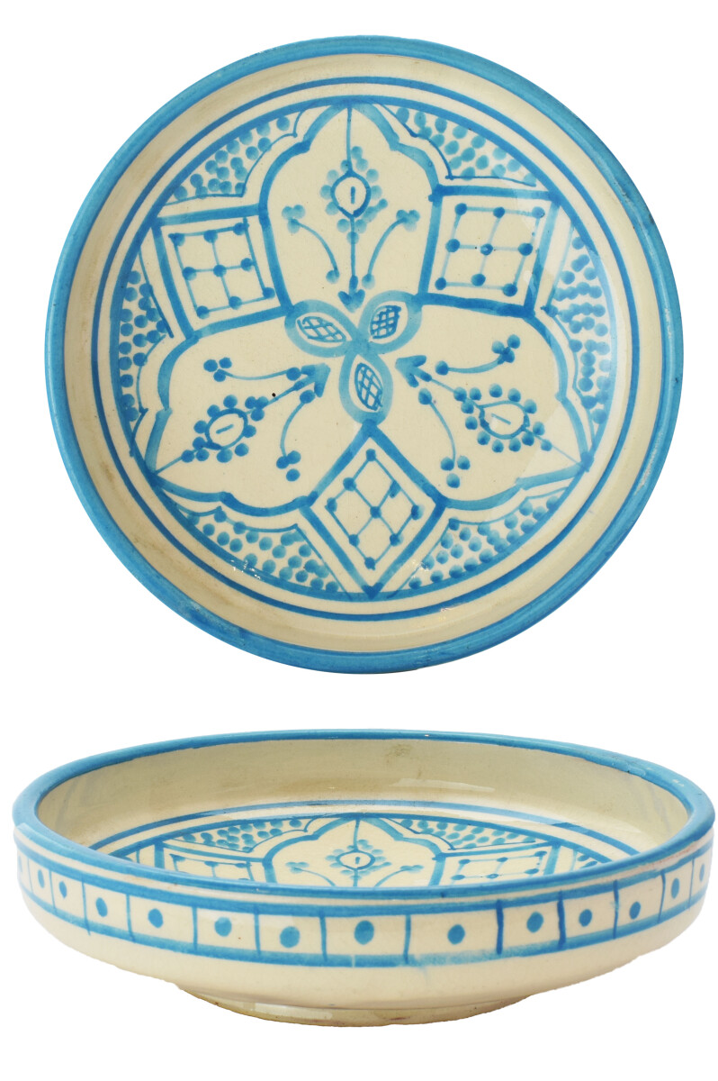 Bol en céramique marocain Alijan bleu