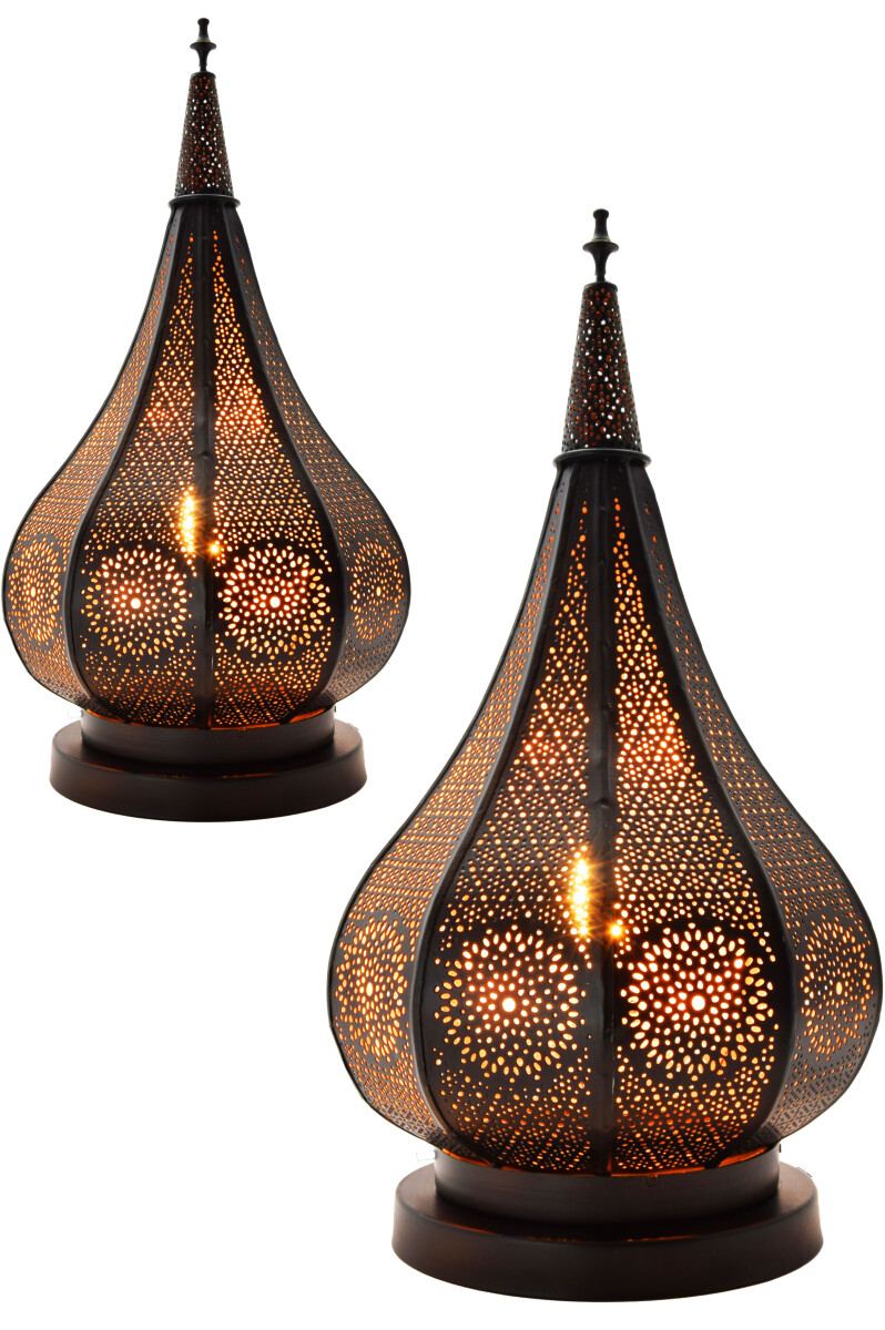 Lot de 2 lampes de table orientales « Kais » noi