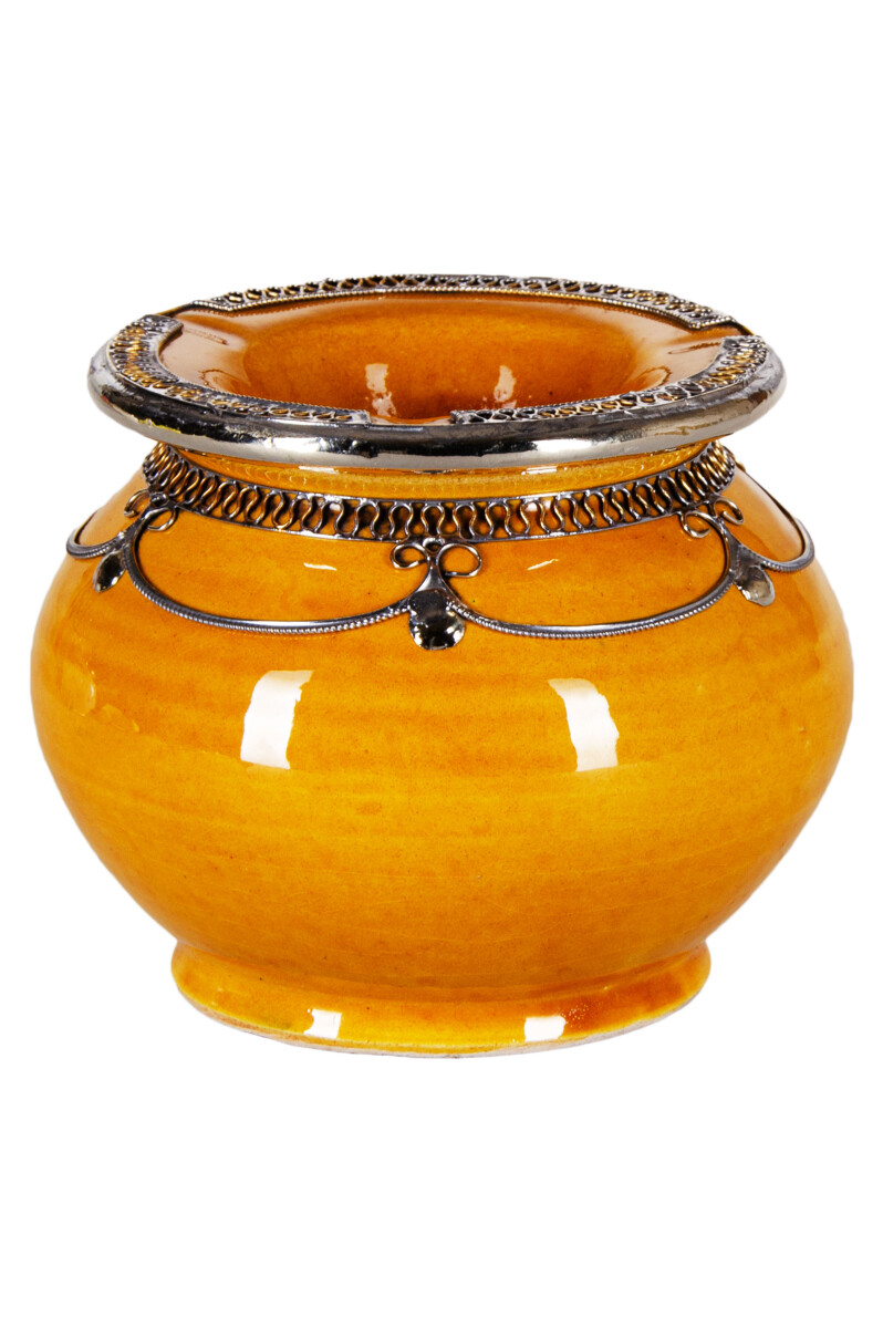Cendrier marocain Miranda - Jaune