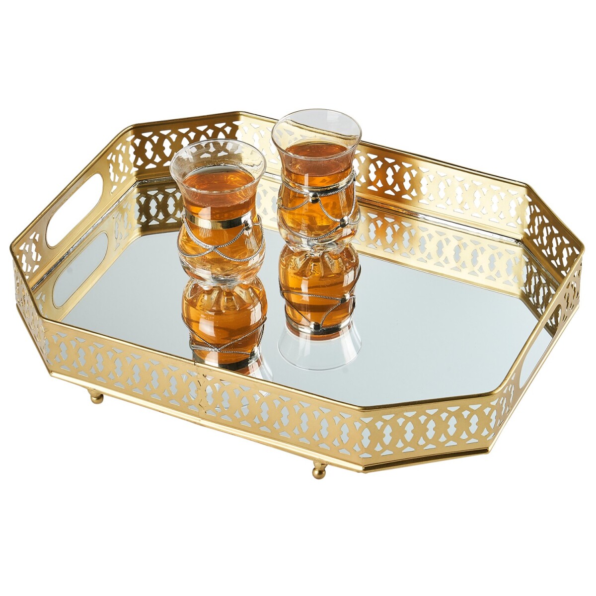 Plateau miroir, plateau de service, plat box