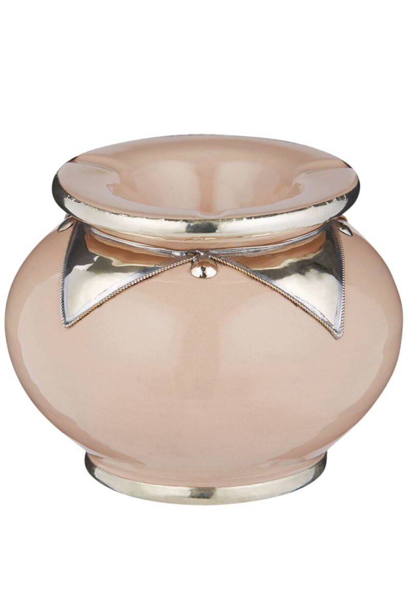 Cendrier oriental avec couvercle Kanita marron