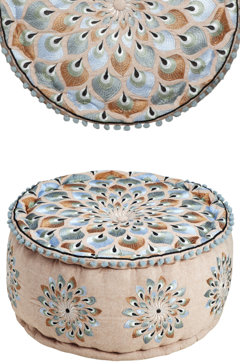 Pouf oriental, coussin de sol décoratif Azet -2-