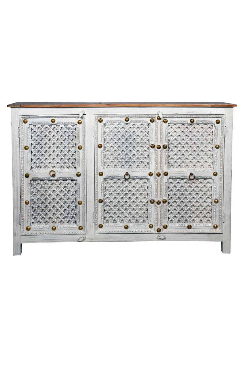 Buffet vintage en bois massif Hayat box