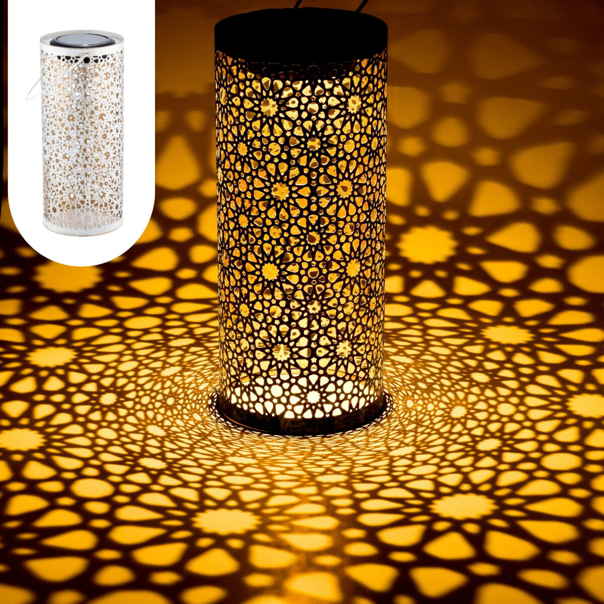 Lanterne solaire orientale, lampe décorative pour bal