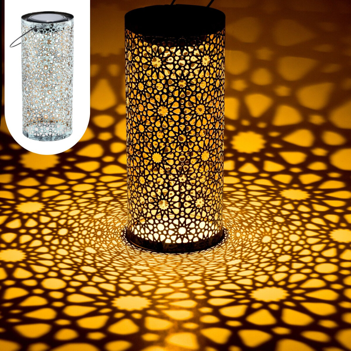 Lanterne solaire orientale, lampe décorative pour bal