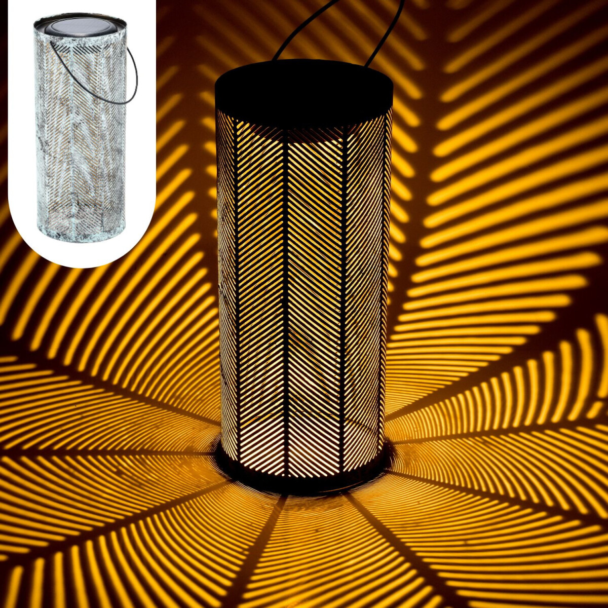 Lampe solaire scandinave, lampe décorative pour balco