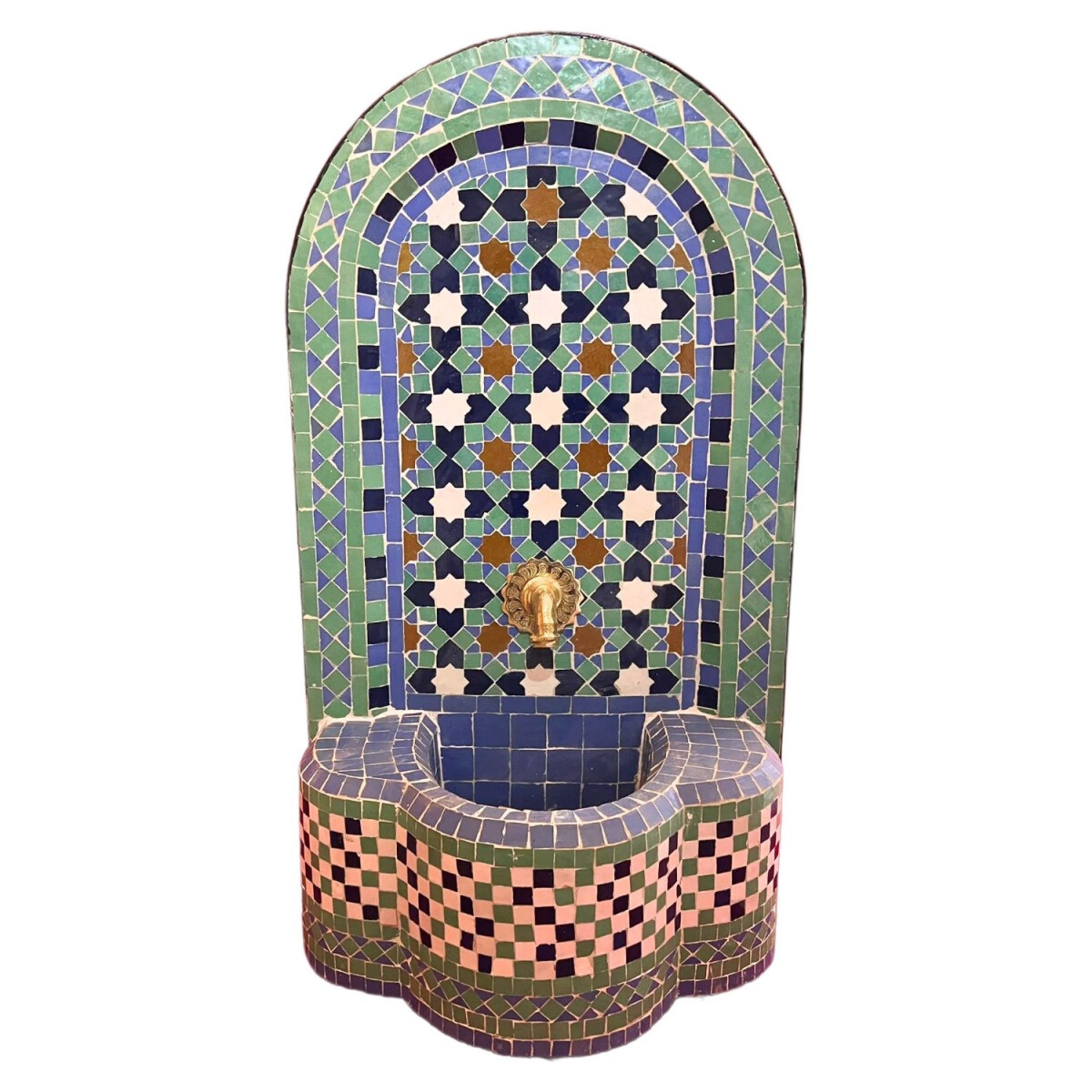 Fontaine de jardin marocaine en mosaïque 83 cm | Fontai