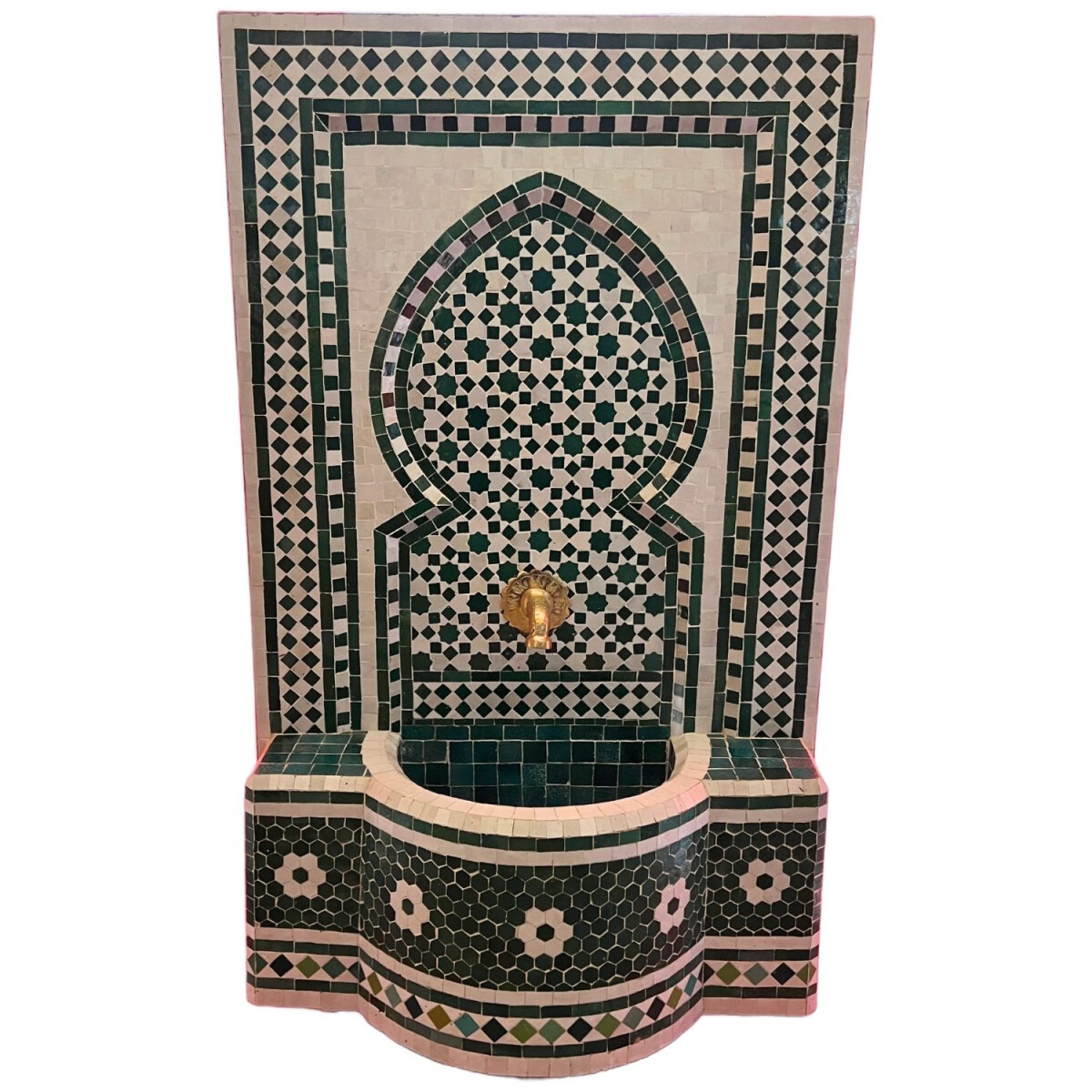 Fontaine de jardin marocaine en mosaïque 134 cm | Fonta