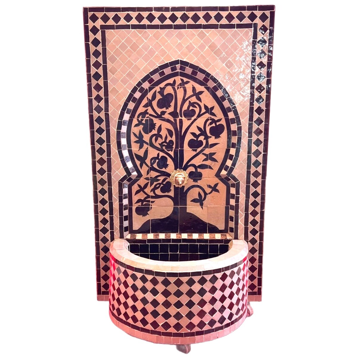 Fontaine de jardin marocaine en mosaïque 106 cm | Fonta