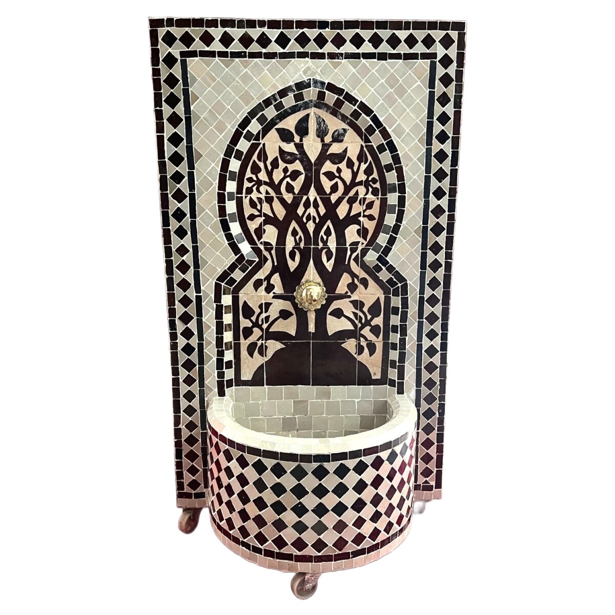 Fontaine de jardin marocaine en mosaïque 107 cm | Fonta
