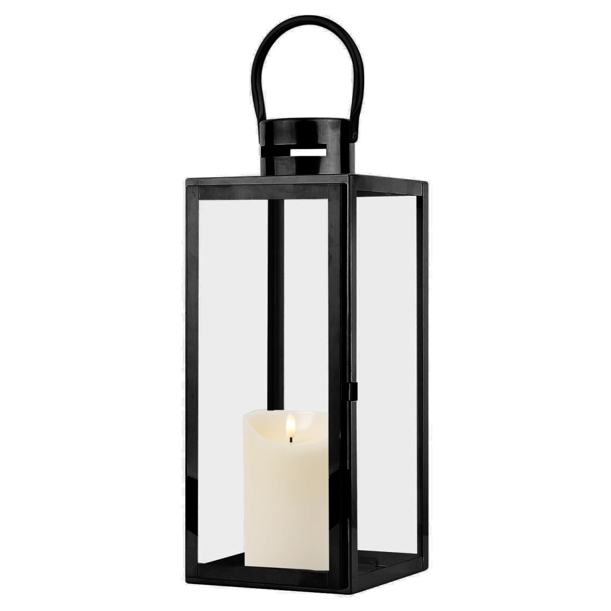 Lanterne de jardin Jarda noire 39 cm box