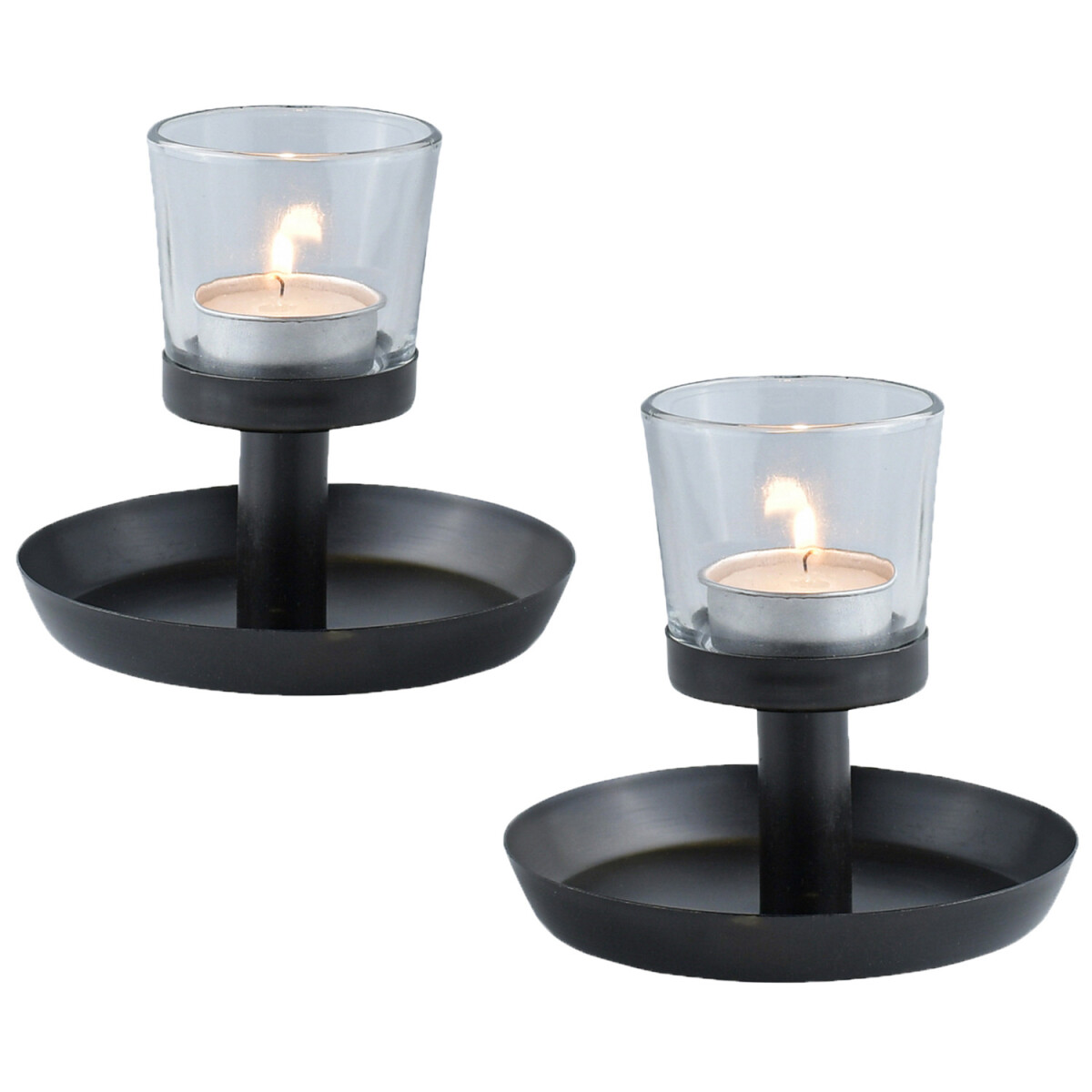 Lot de 2 bougeoirs décoratifs mod box