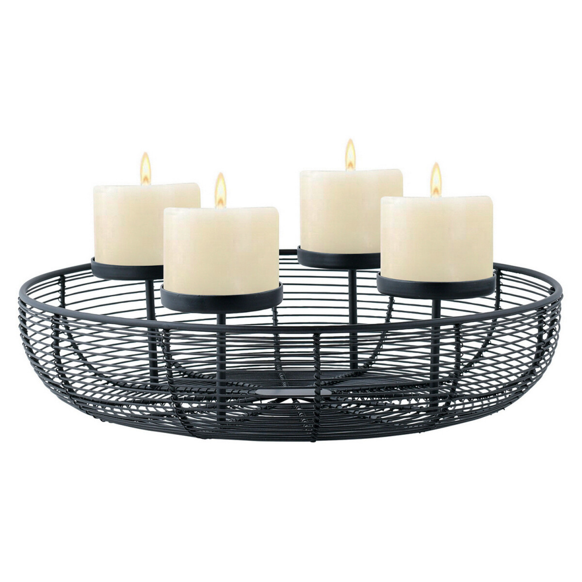 Bougeoir moderne pour couronne de lAvent, décoration 