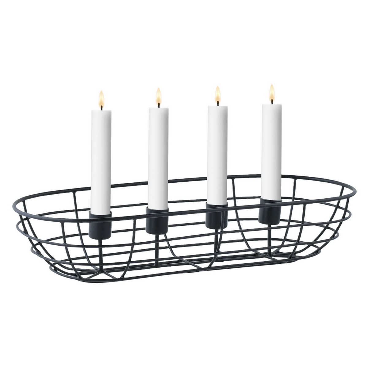 Bougeoir moderne en forme de couronne de lAvent, déco