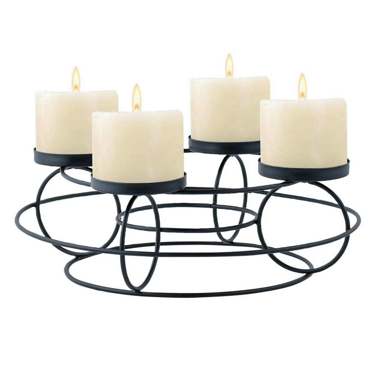 Bougeoir moderne pour couronne de lAvent, décoration 