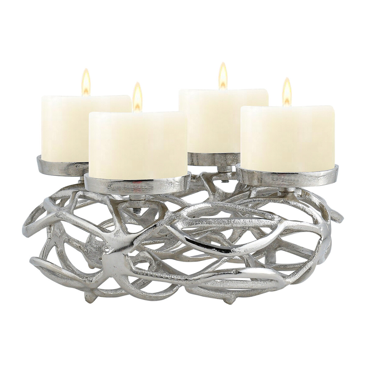 Bougeoir moderne pour couronne de lAvent, décoration 