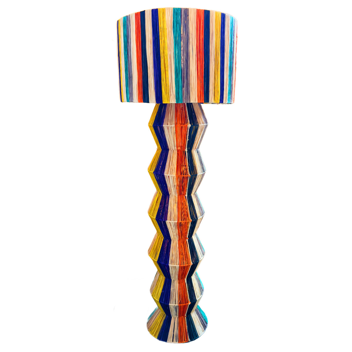 Lampadaire décoratif bohème Tulum multicolore 